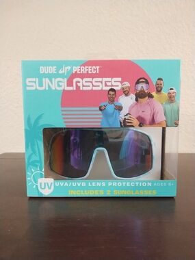 Dude Perfect UVA/UVB Lens Protection Sunglasses 2-Pack